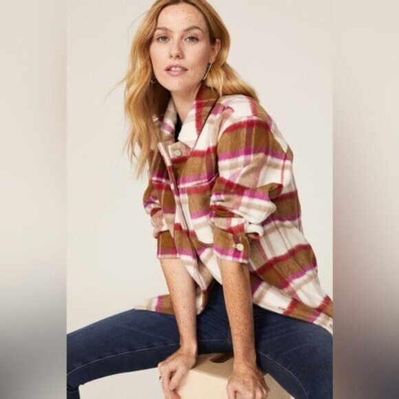 NWT- Joe’s JEANS- Firnanda Plaid Shirt Jacket - Picture 10 of 11